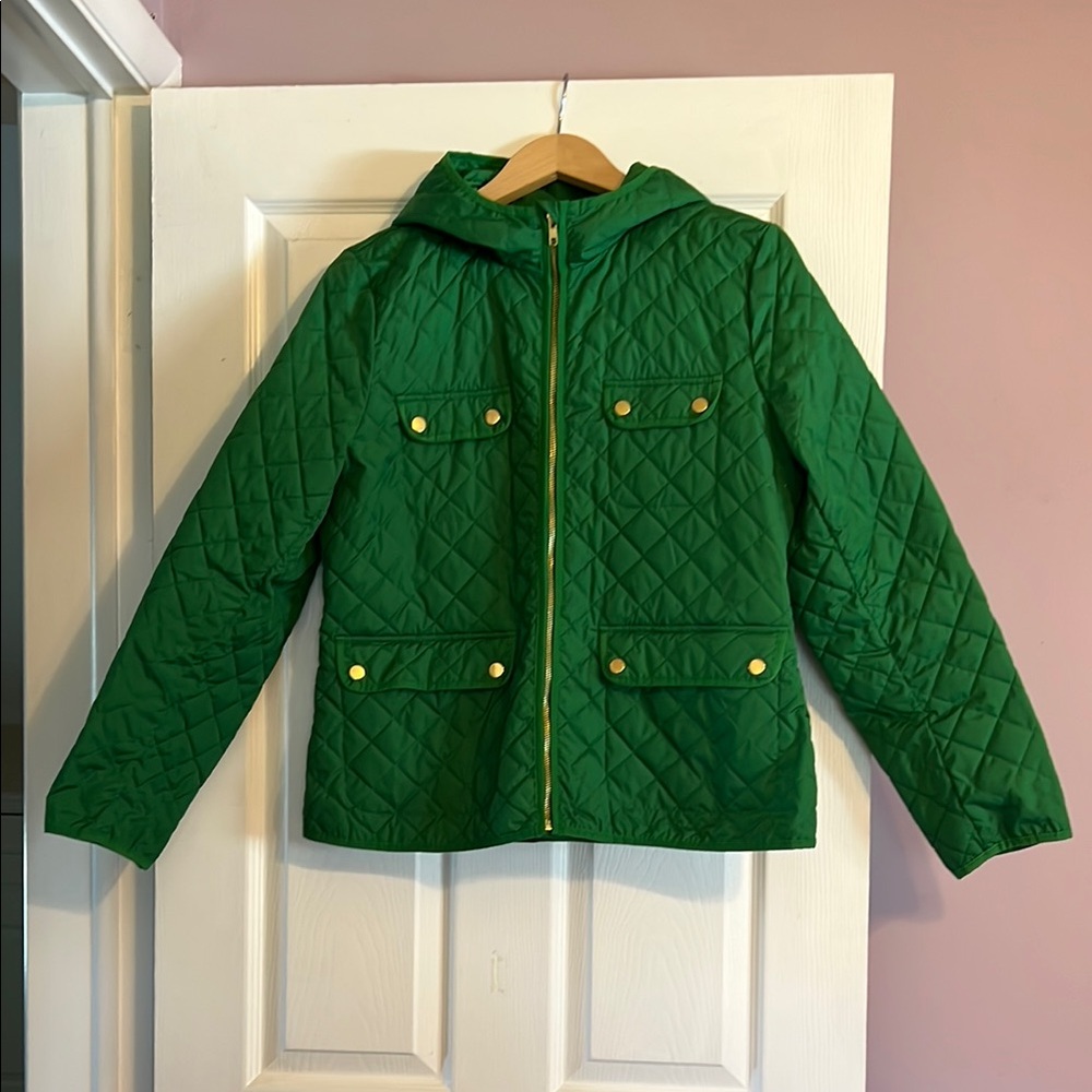 JCrew Signature Puffer Green Quilted Women’s Jacket